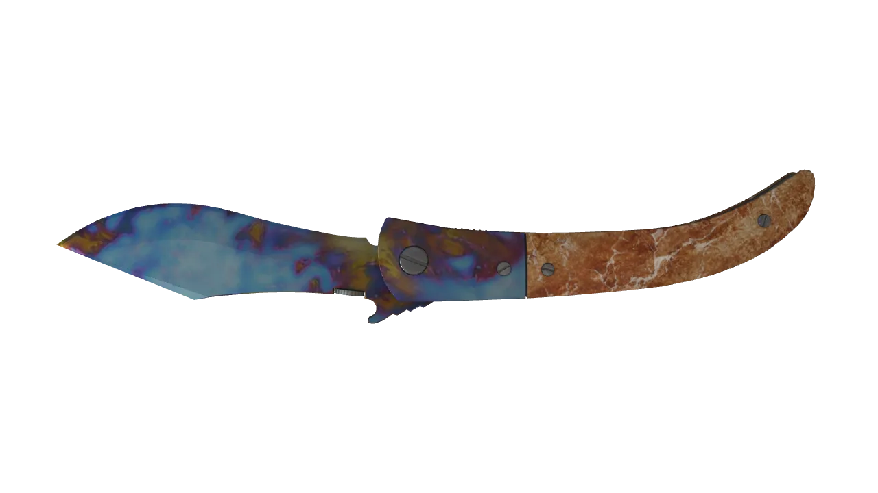 Navaja Knife | Case Hardened seed #284, back