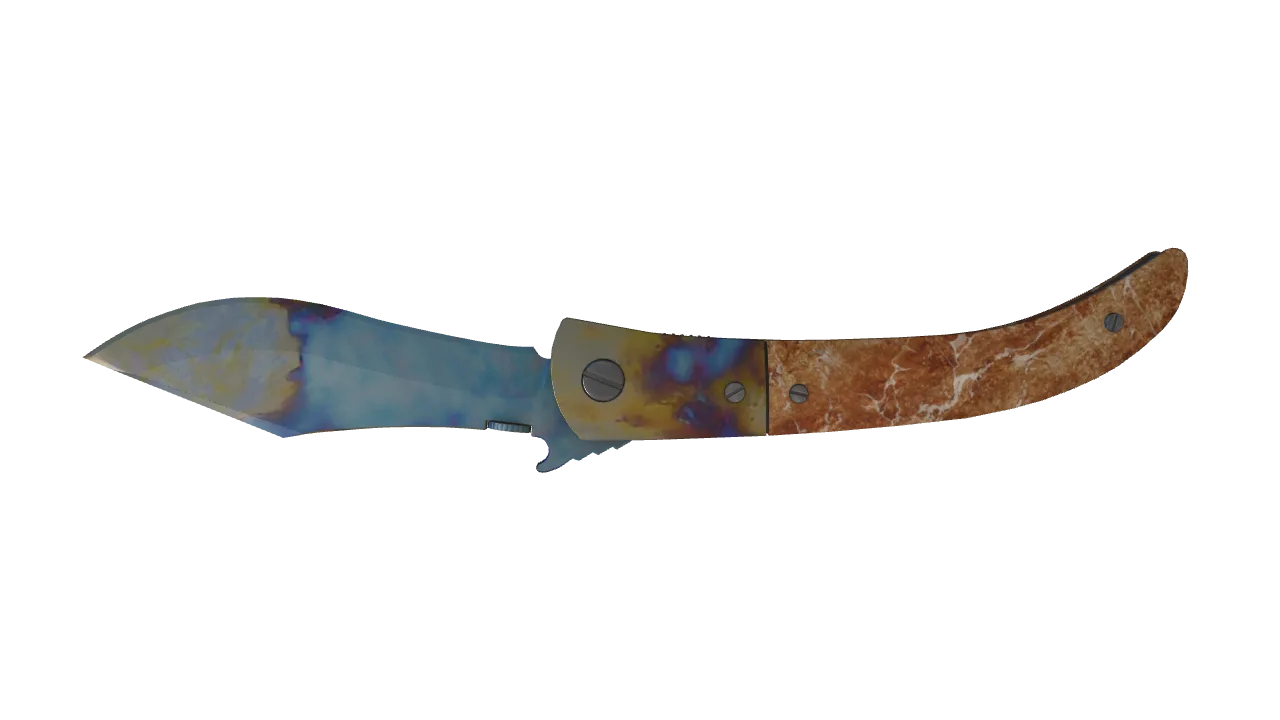 Navaja Knife | Case Hardened seed #29, back
