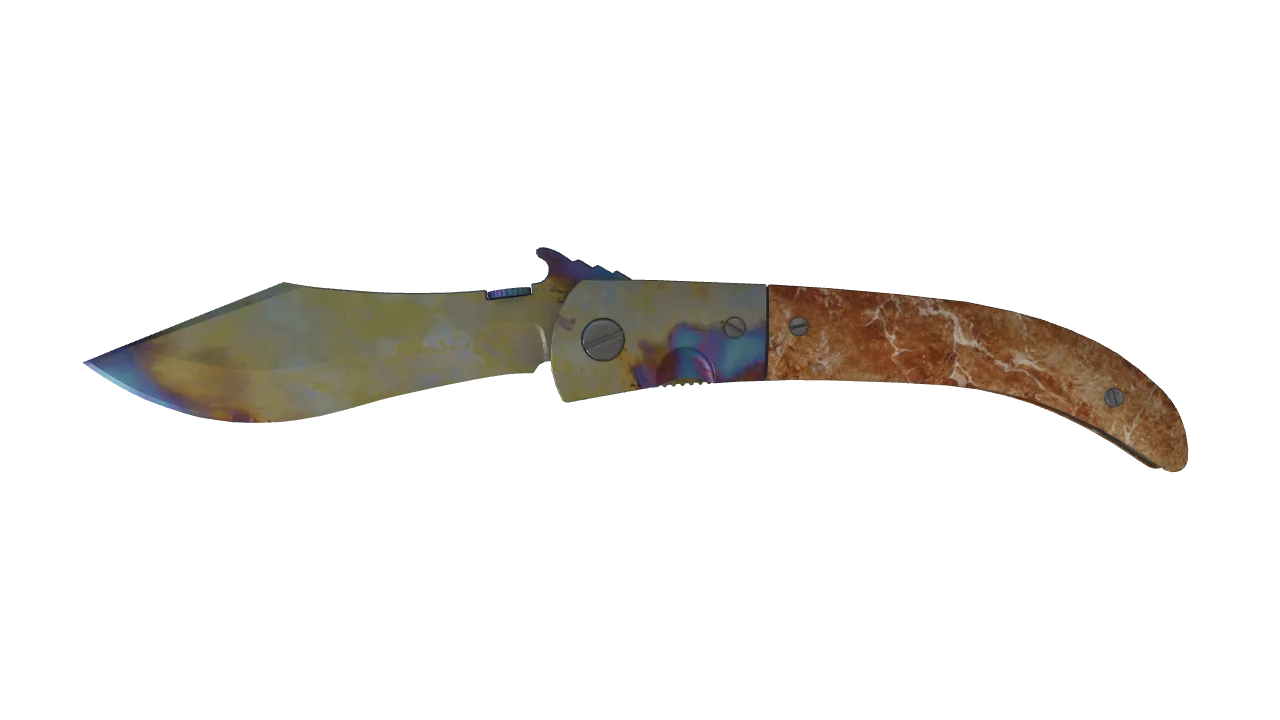 Navaja Knife | Case Hardened seed #308, front