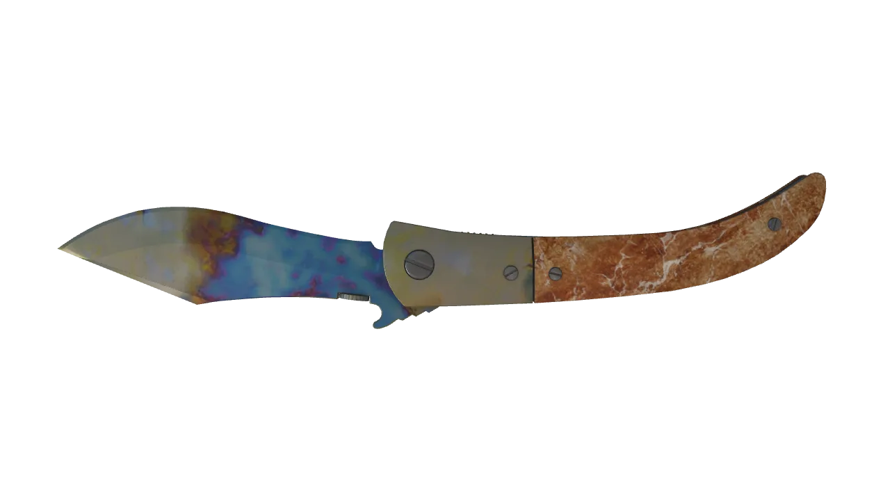 Navaja Knife | Case Hardened seed #315, back