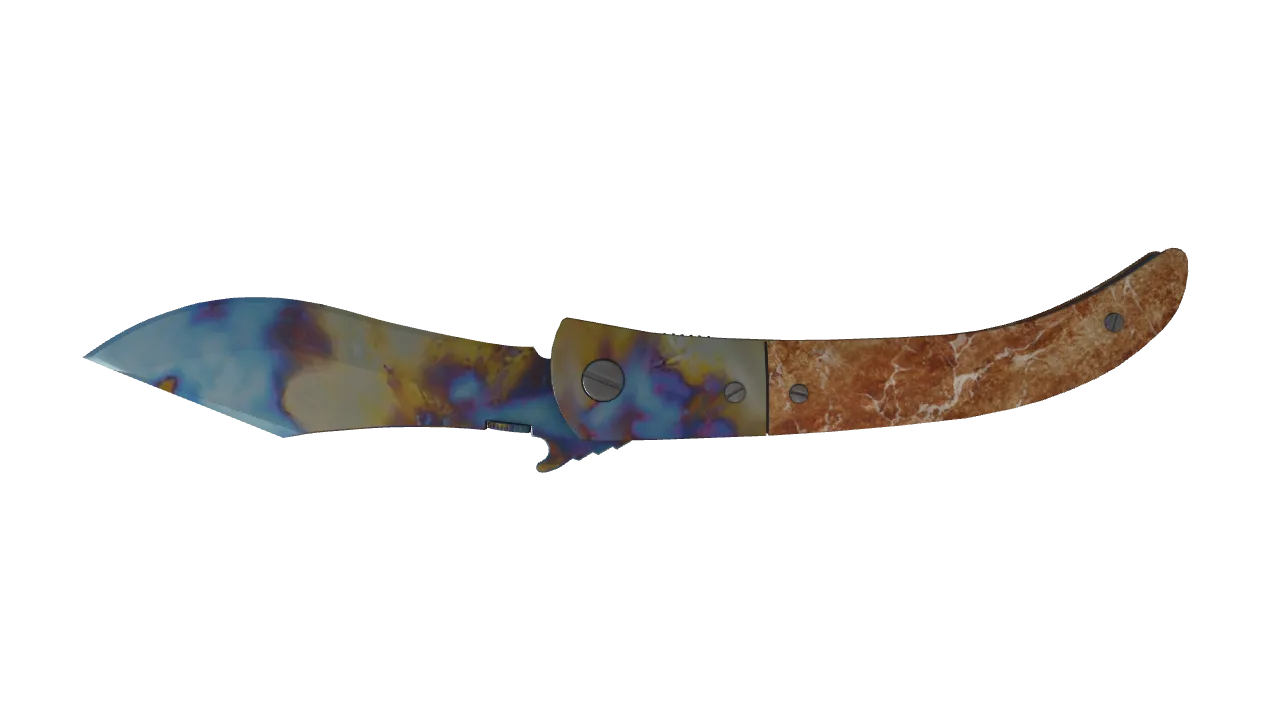 Navaja Knife | Case Hardened seed #32, back