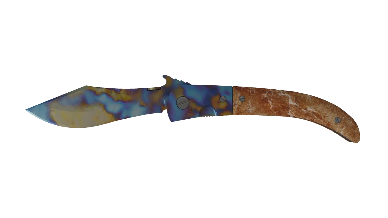 Navaja Knife | Case Hardened seed #32, front