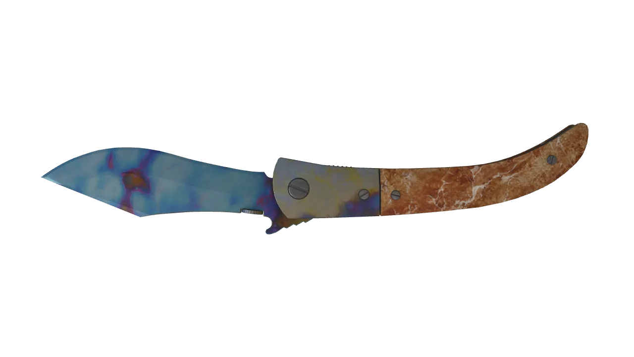 Navaja Knife | Case Hardened seed #322, back