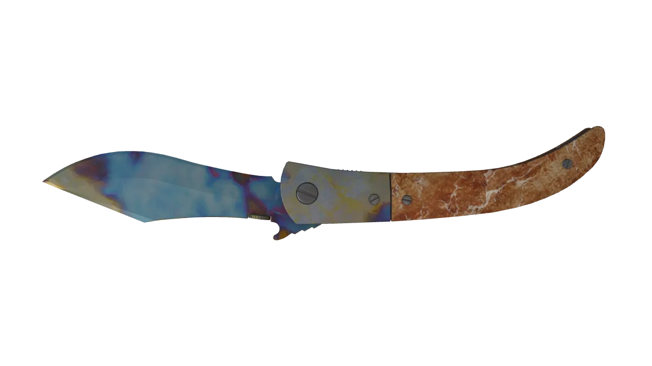 Navaja Knife | Case Hardened seed #330, back