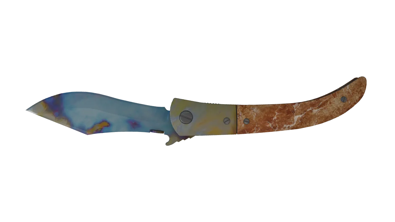 Navaja Knife | Case Hardened seed #335, back
