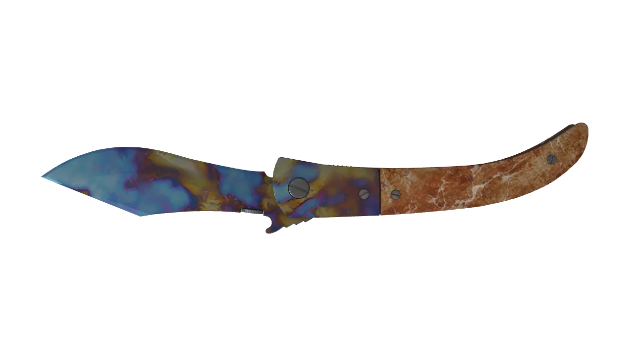 Navaja Knife | Case Hardened seed #352, back