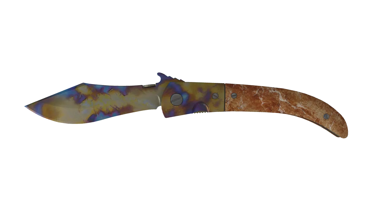 Navaja Knife | Case Hardened seed #352, front