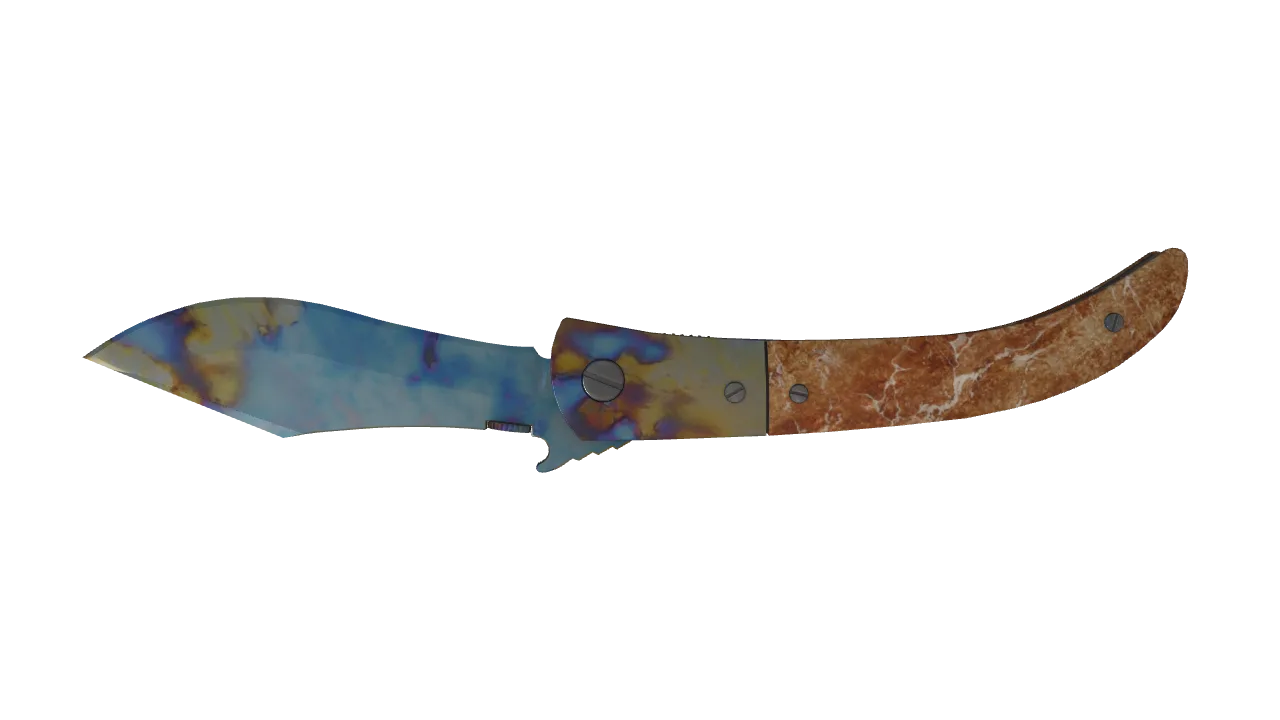 Navaja Knife | Case Hardened seed #358, back