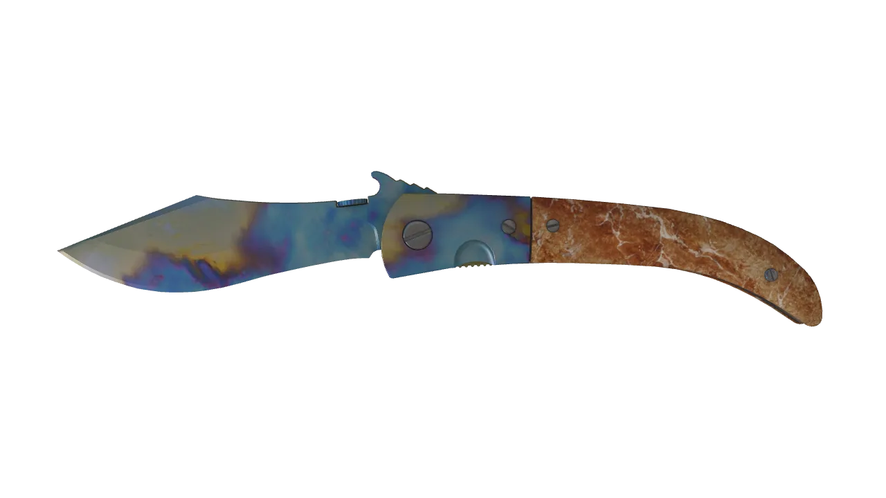 Navaja Knife | Case Hardened seed #358, front