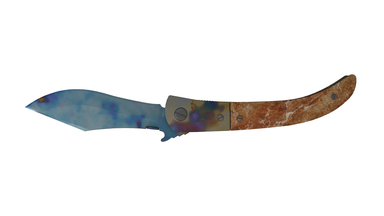 Navaja Knife | Case Hardened seed #371, back