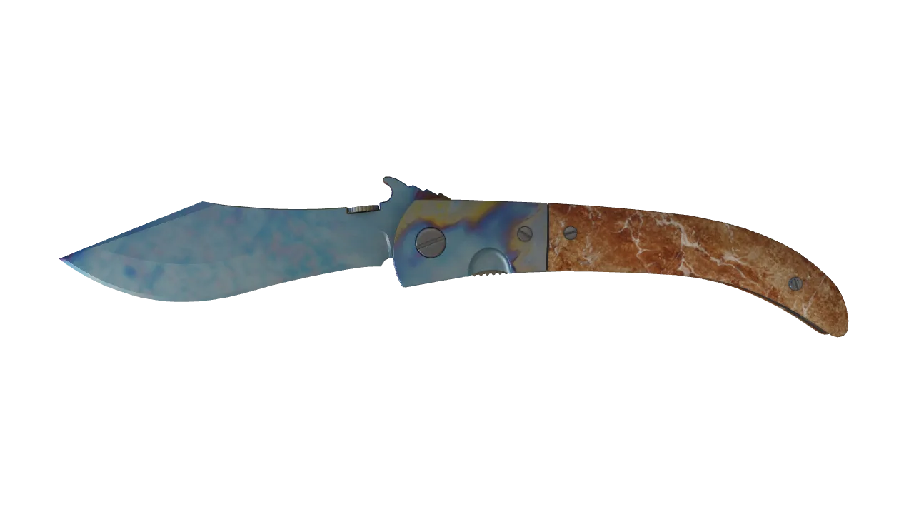 Navaja Knife | Case Hardened seed #371, front