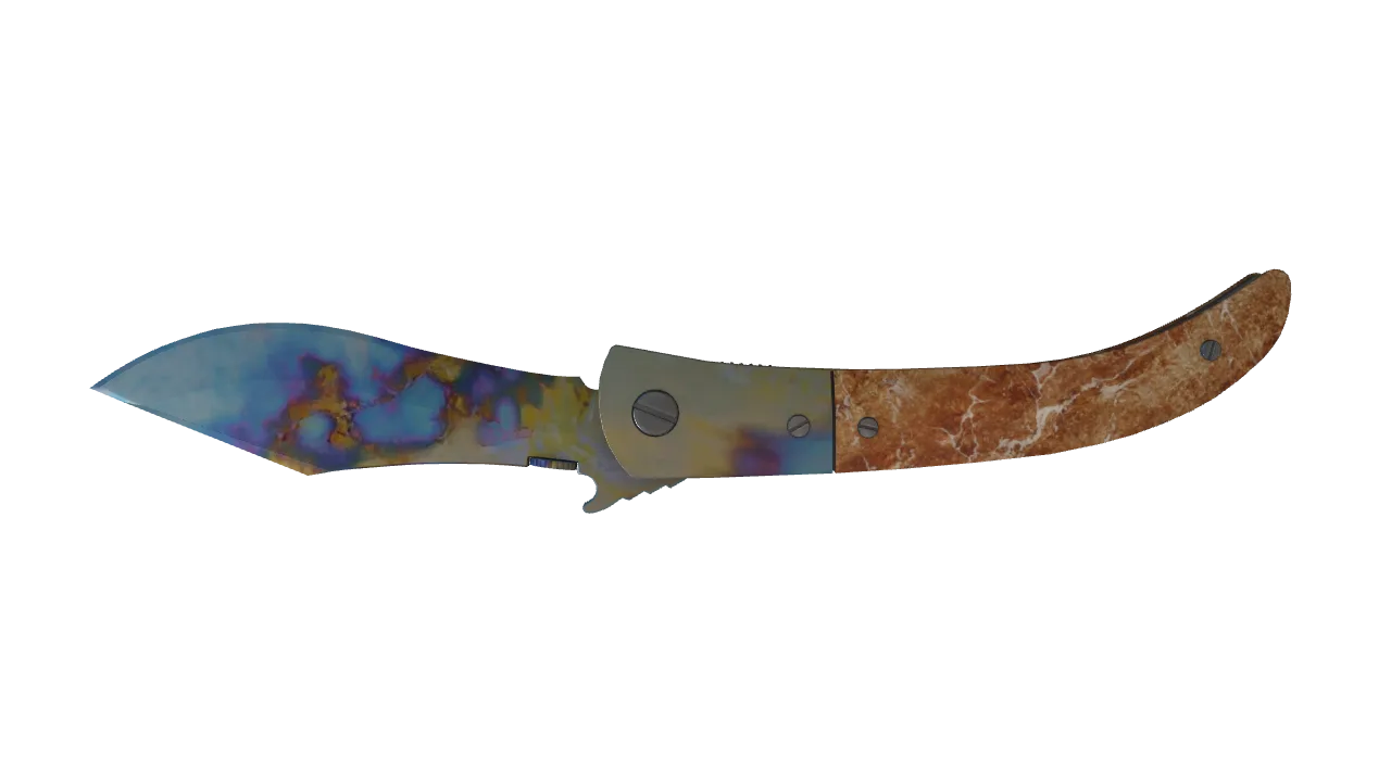 Navaja Knife | Case Hardened seed #375, back