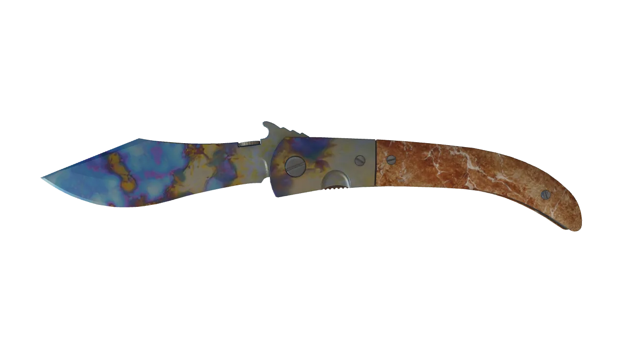 Navaja Knife | Case Hardened seed #375, front