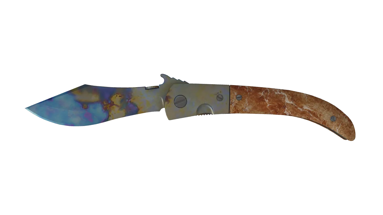 Navaja Knife | Case Hardened seed #377, front