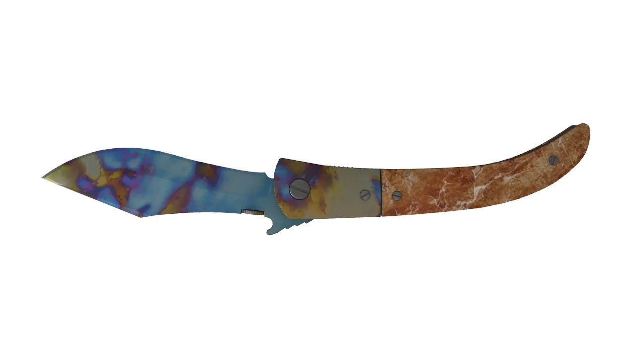 Navaja Knife | Case Hardened seed #38, back