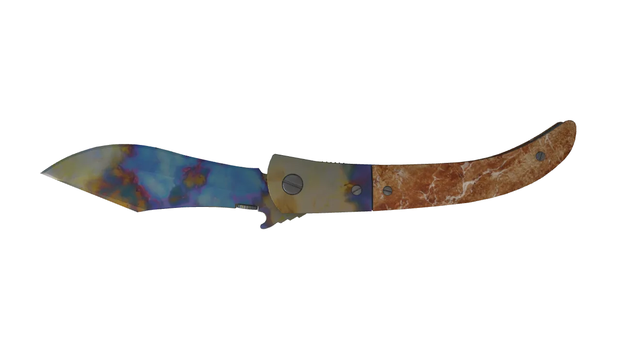 Navaja Knife | Case Hardened seed #400, back