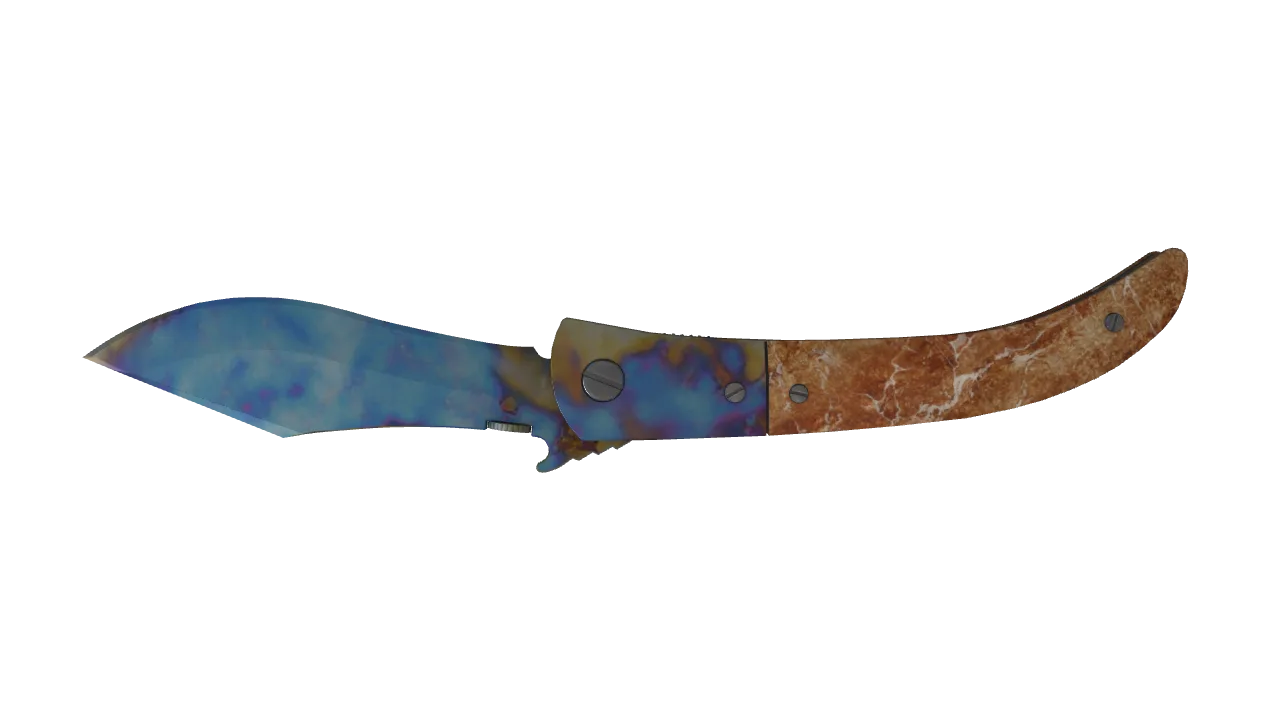 Navaja Knife | Case Hardened seed #401, back