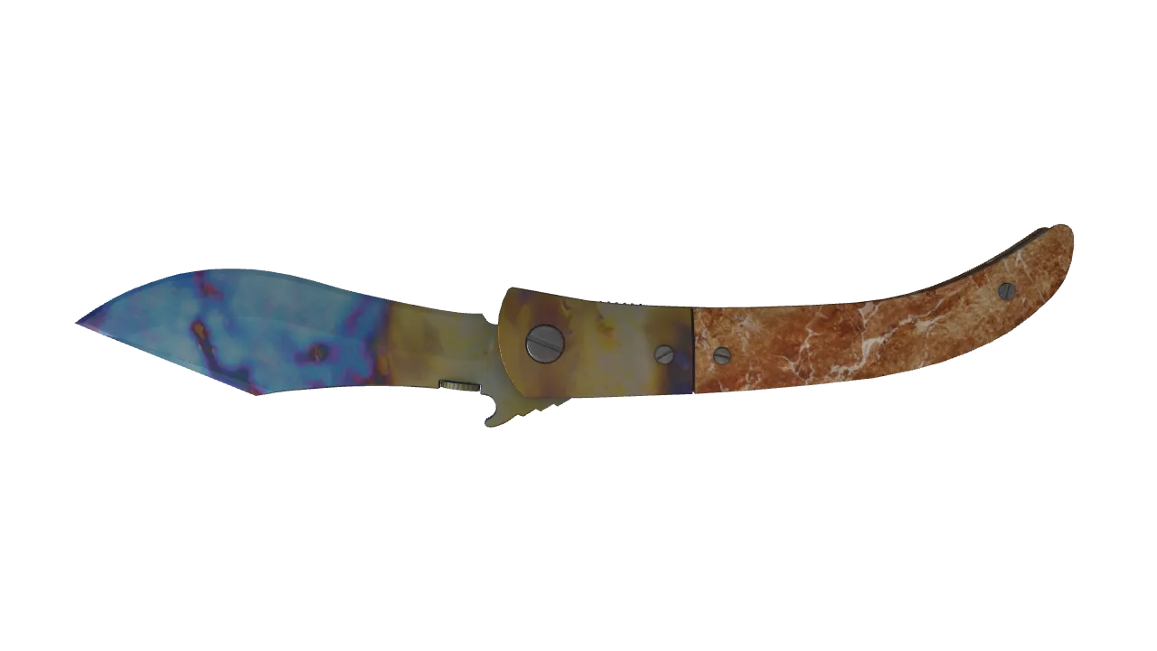 Navaja Knife | Case Hardened seed #405, back