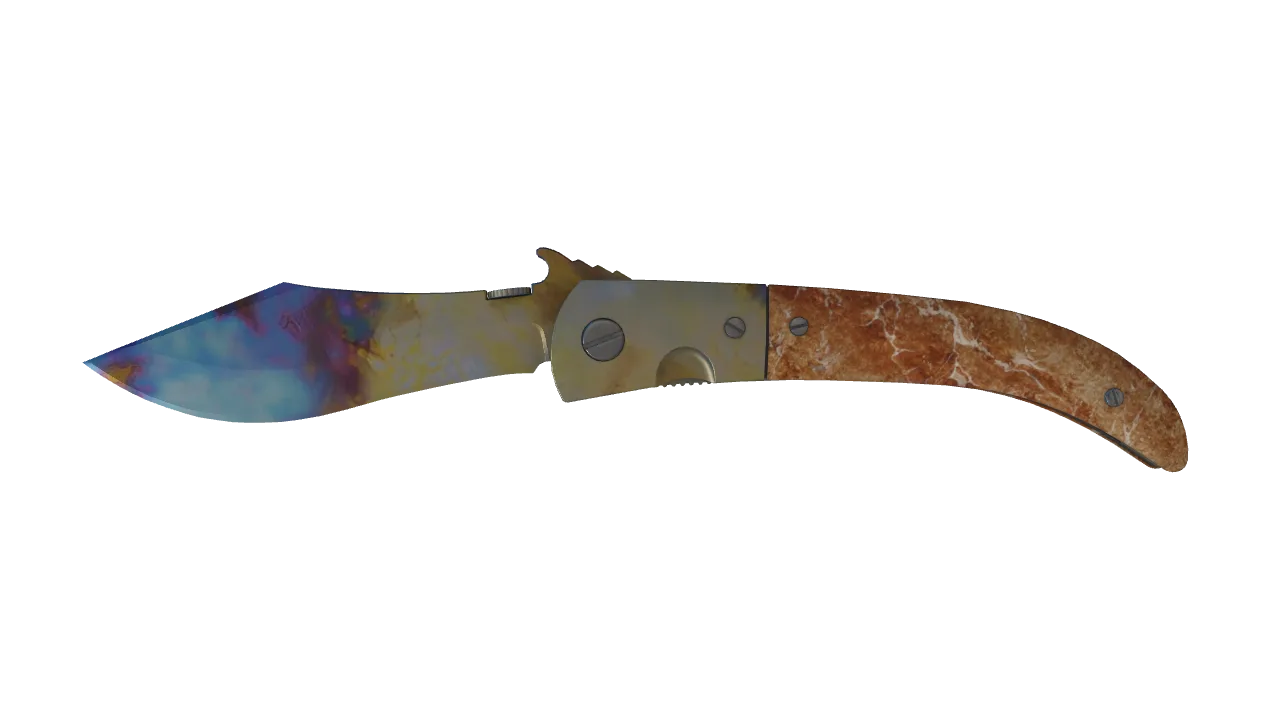 Navaja Knife | Case Hardened seed #405, front