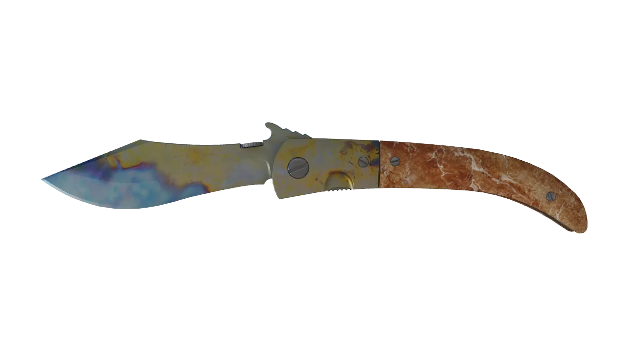 Navaja Knife | Case Hardened seed #407, front
