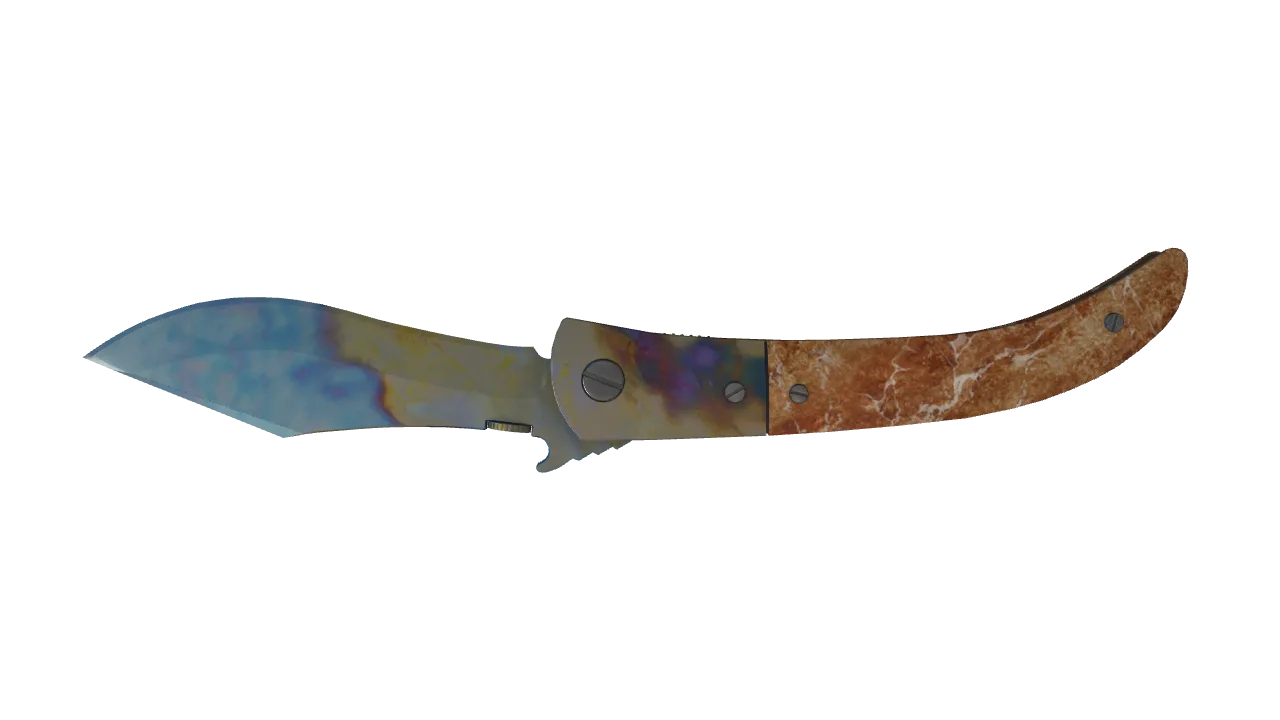 Navaja Knife | Case Hardened seed #418, back