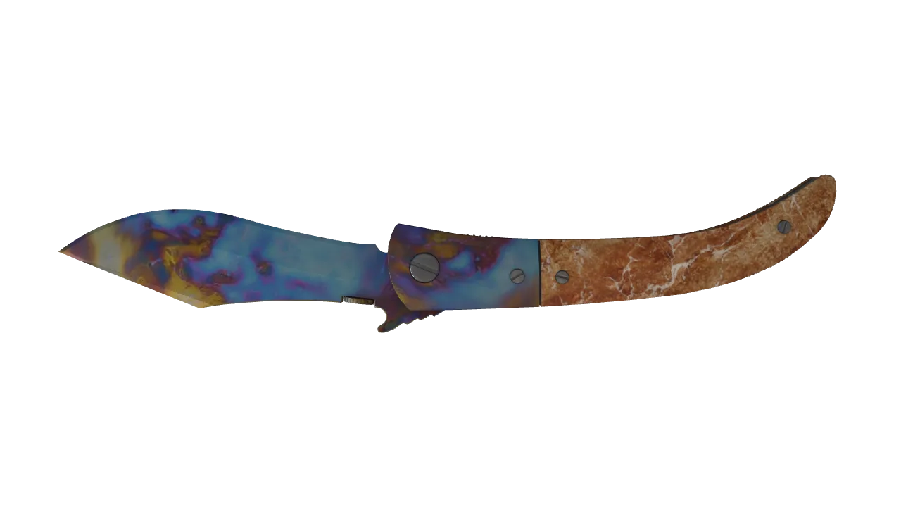 Navaja Knife | Case Hardened seed #42, back