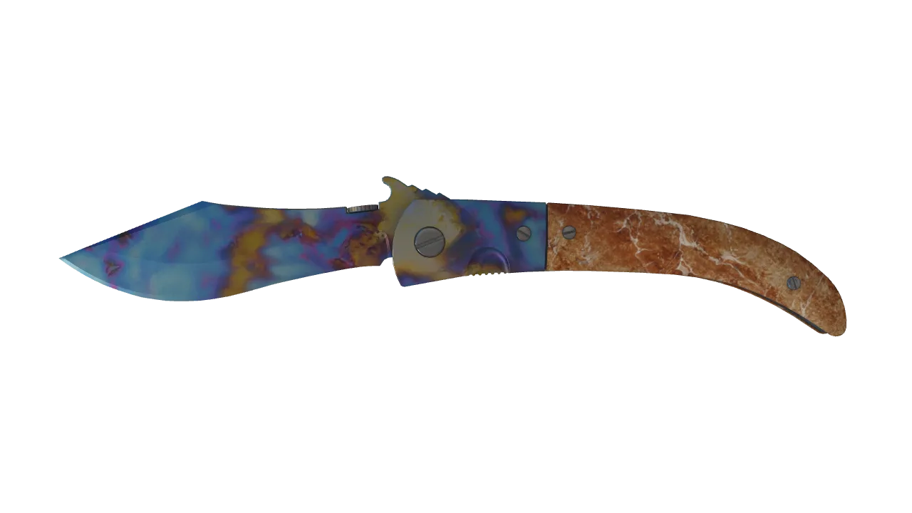Navaja Knife | Case Hardened seed #432, front