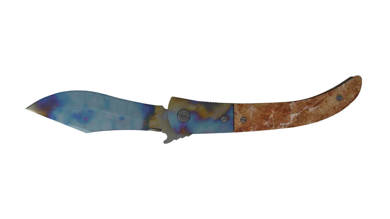 Navaja Knife | Case Hardened seed #453, back