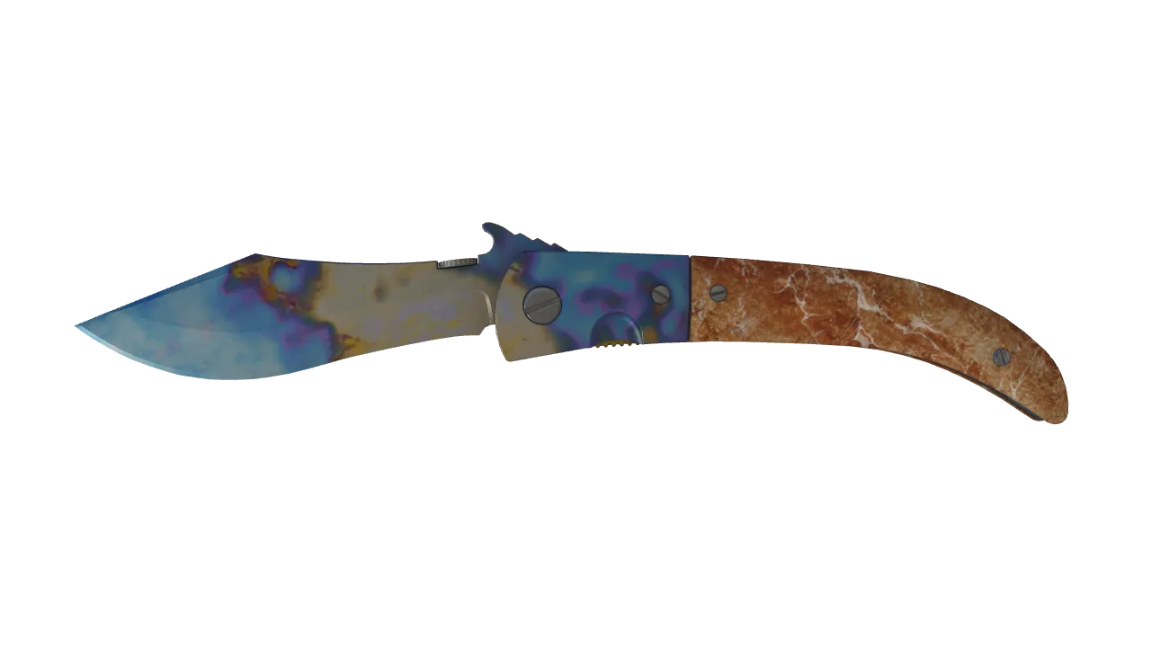 Navaja Knife | Case Hardened seed #453, front