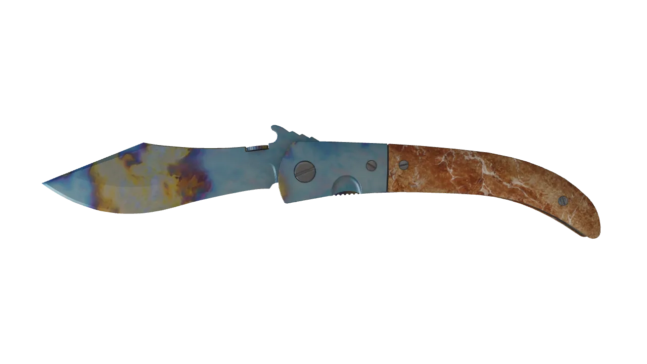 Navaja Knife | Case Hardened seed #458, front