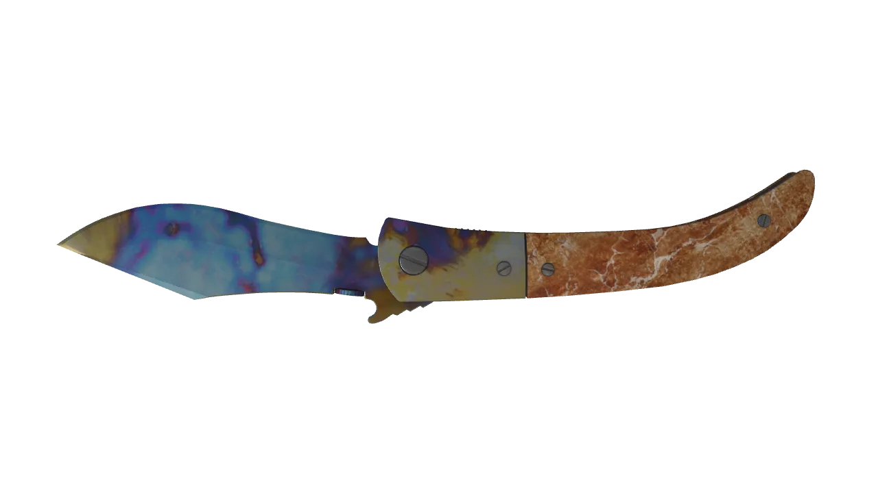Navaja Knife | Case Hardened seed #460, back