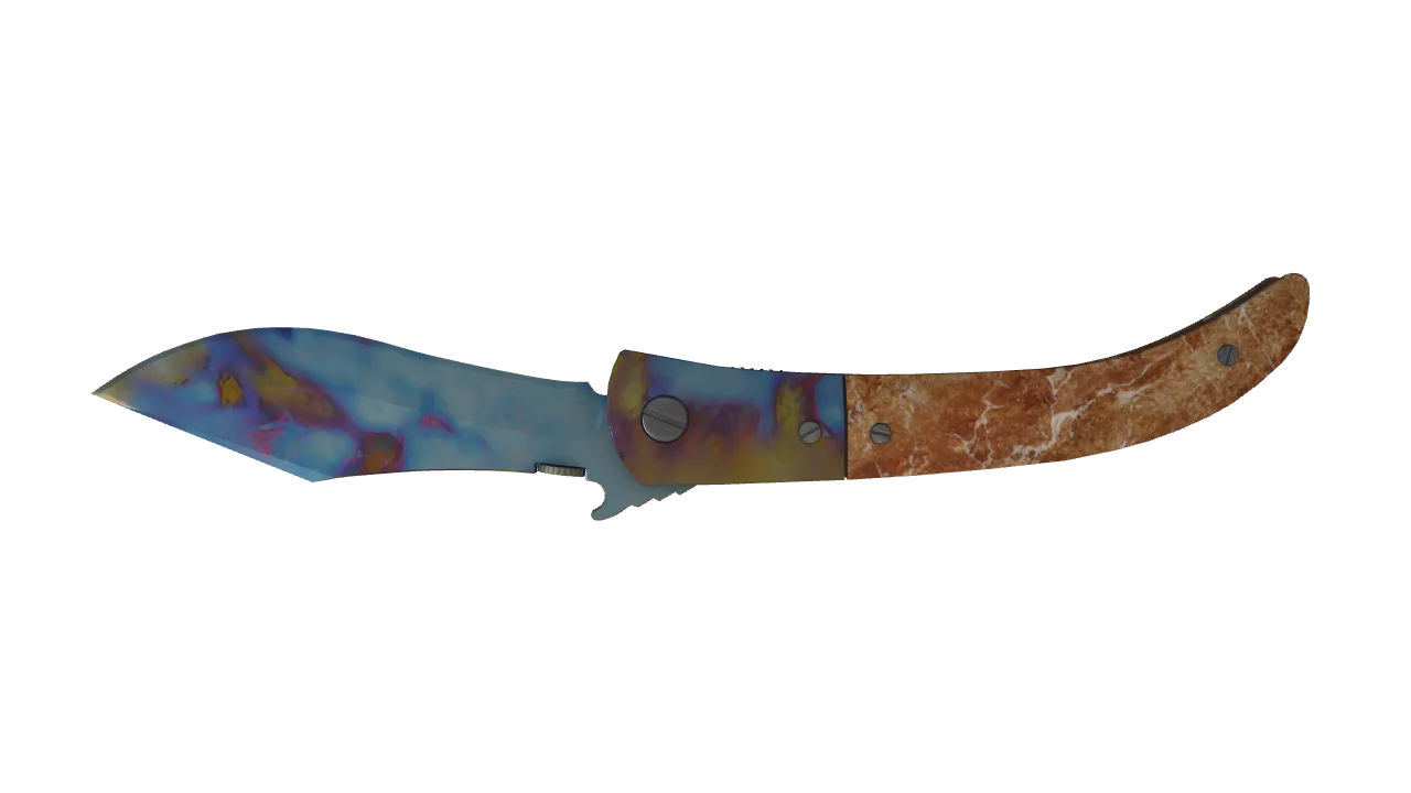 Navaja Knife | Case Hardened seed #466, back