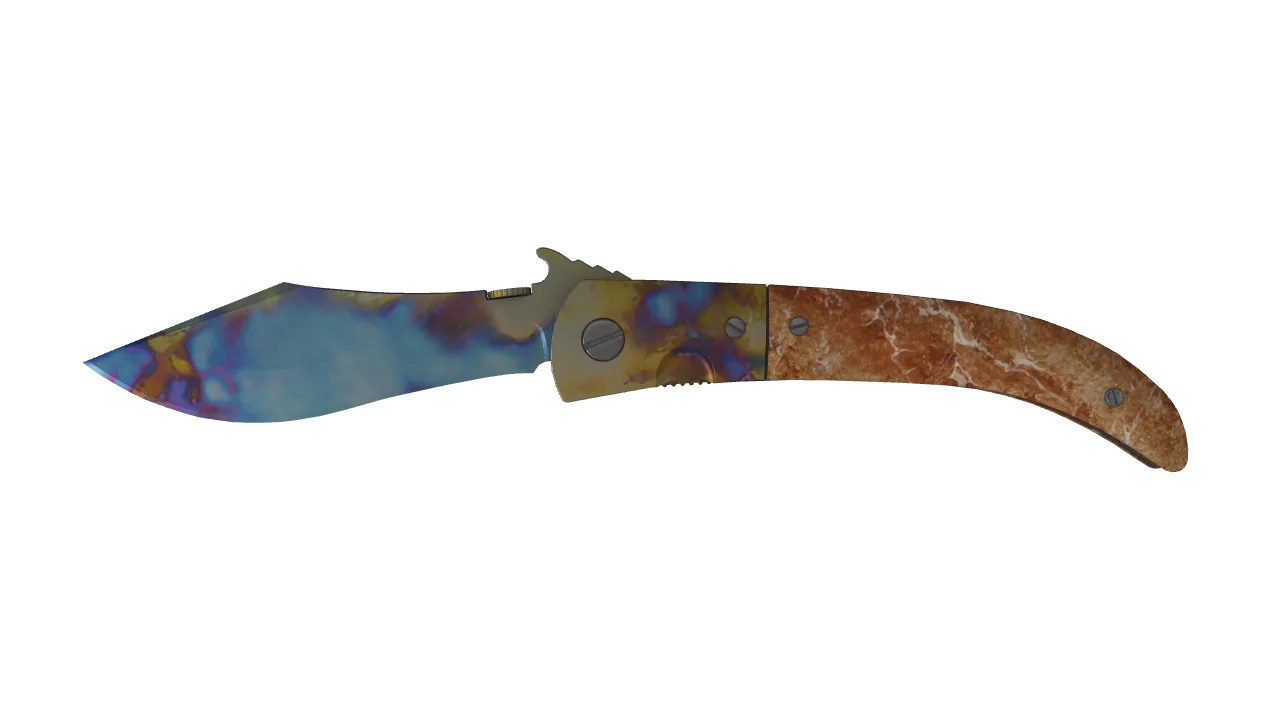 Navaja Knife | Case Hardened seed #466, front