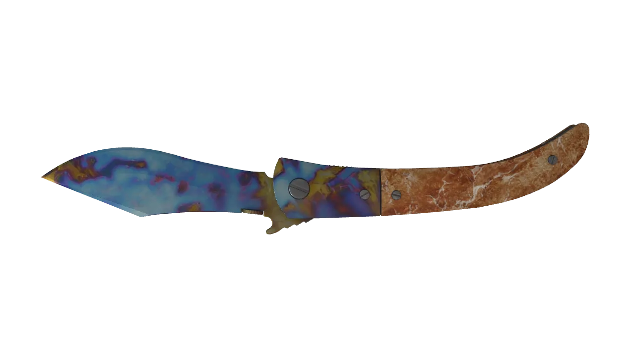 Navaja Knife | Case Hardened seed #490, back