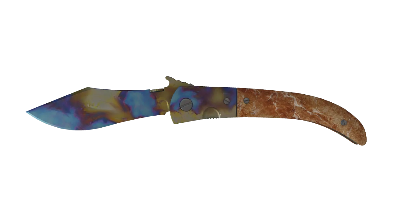 Navaja Knife | Case Hardened seed #490, front