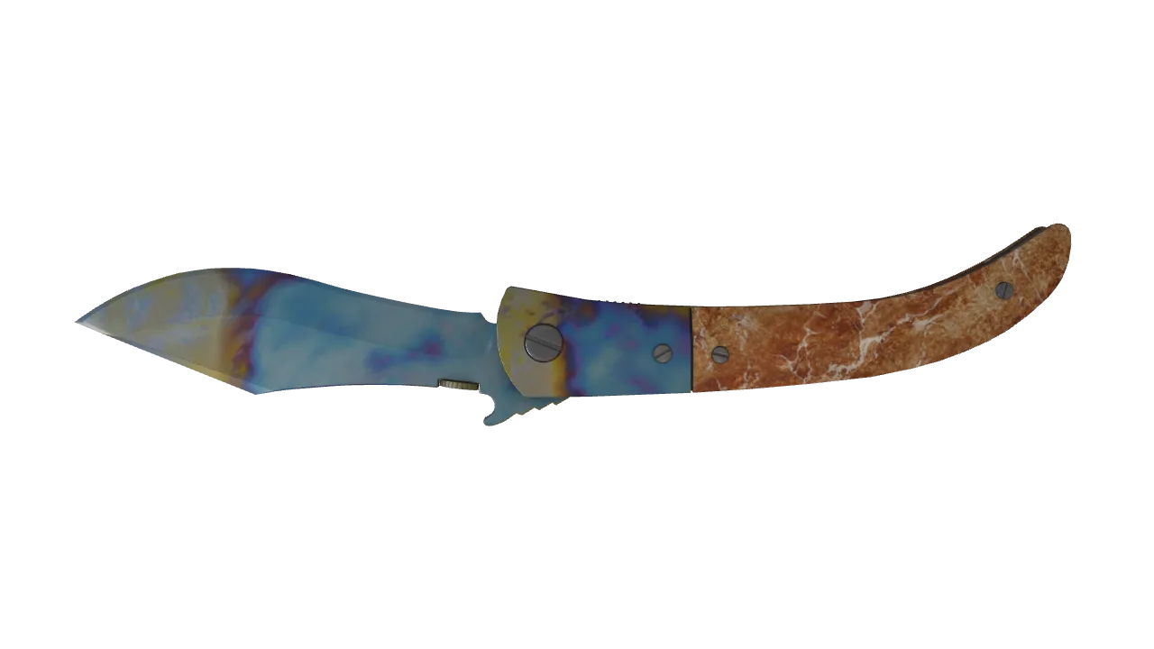 Navaja Knife | Case Hardened seed #499, back