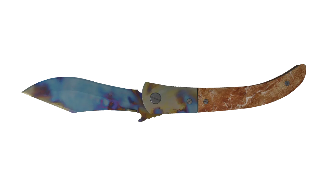 Navaja Knife | Case Hardened seed #510, back