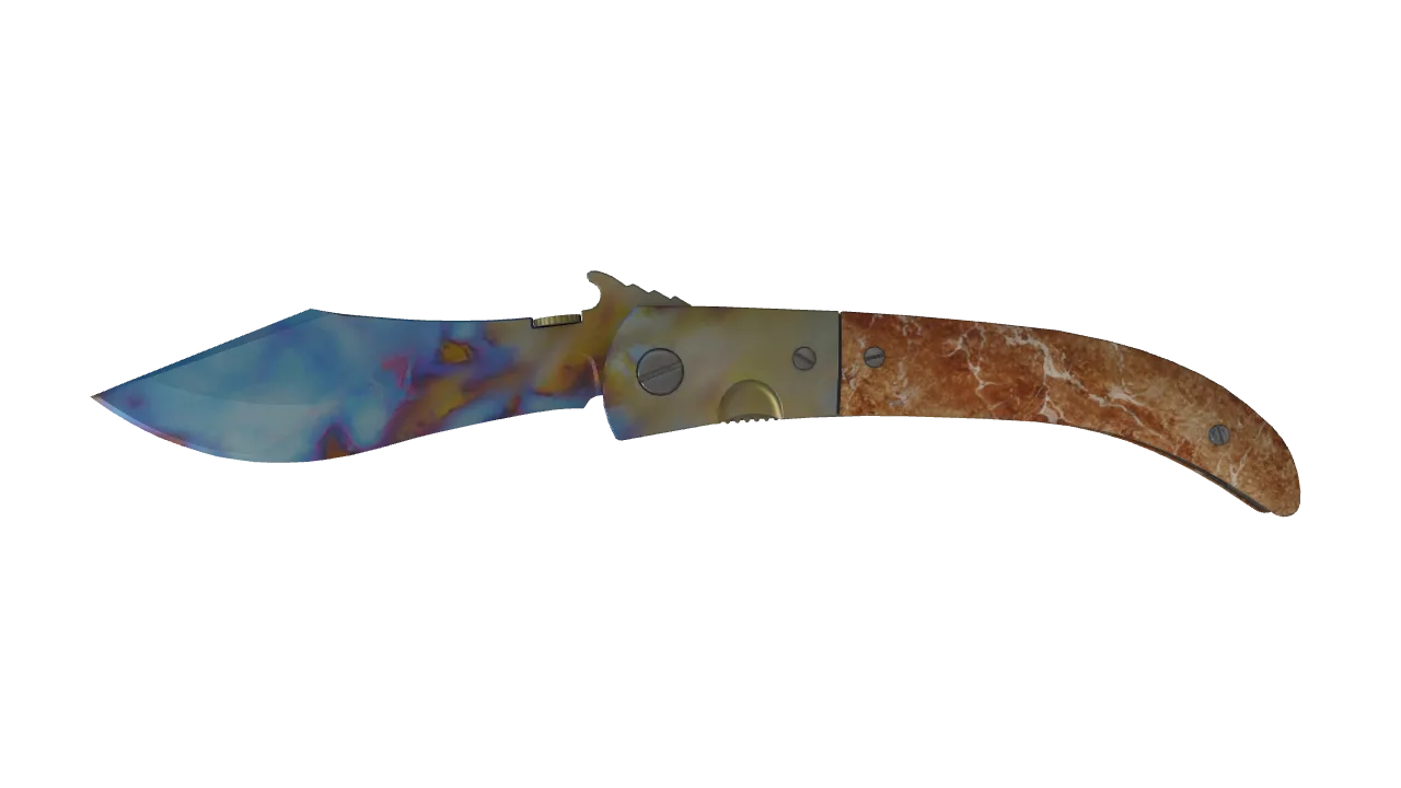 Navaja Knife | Case Hardened seed #515, front