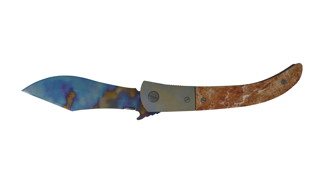 Navaja Knife | Case Hardened seed #522, back