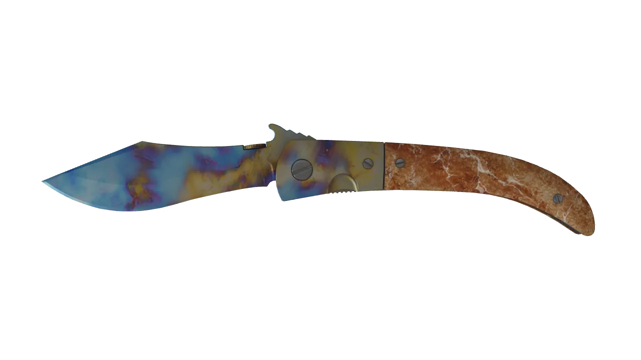 Navaja Knife | Case Hardened seed #522, front