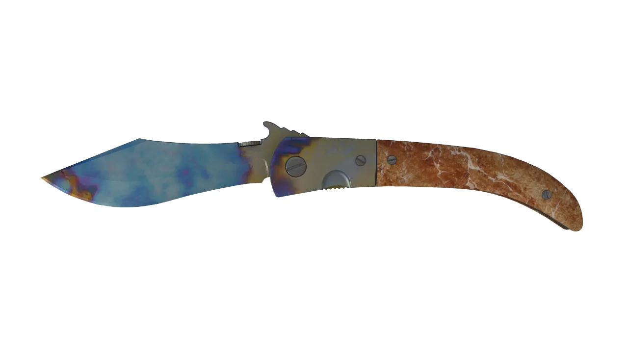 Navaja Knife | Case Hardened seed #547, front