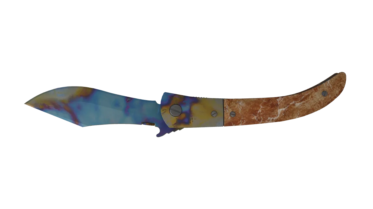 Navaja Knife | Case Hardened seed #594, back
