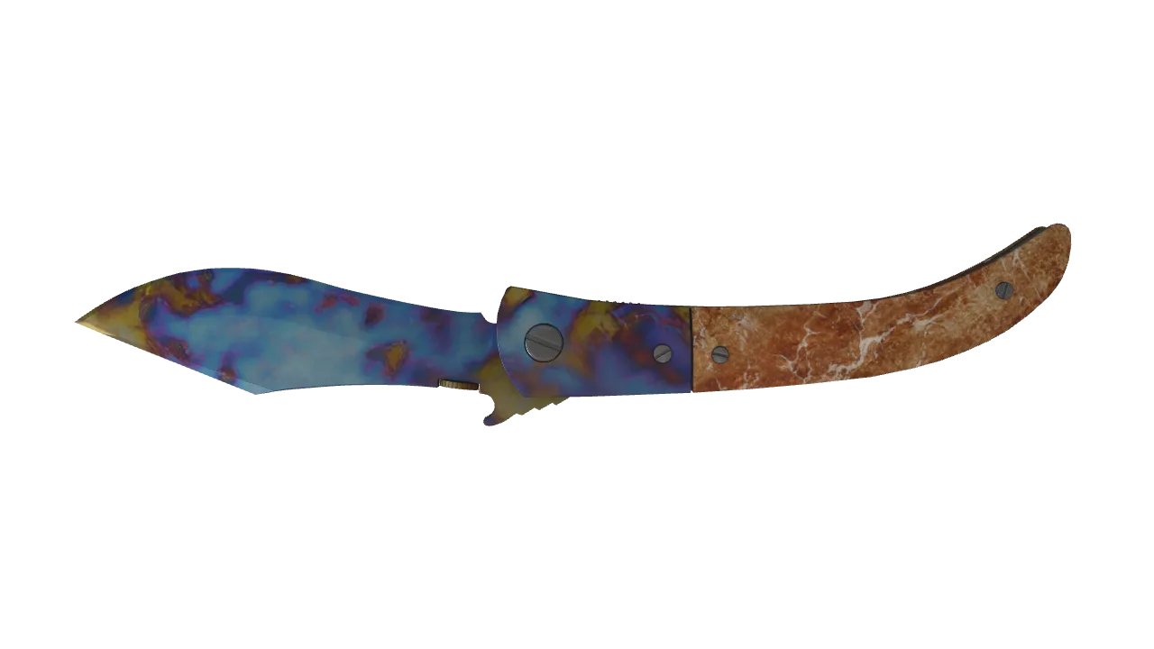 Navaja Knife | Case Hardened seed #595, back