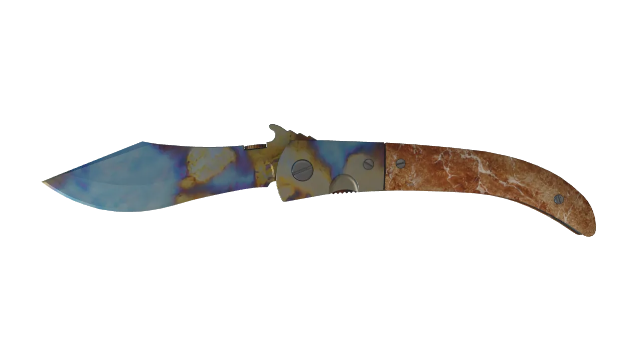 Navaja Knife | Case Hardened seed #598, front