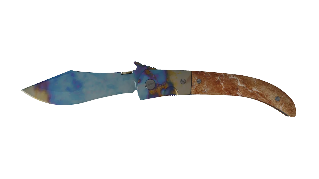 Navaja Knife | Case Hardened seed #61, front