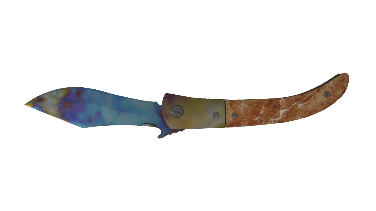 Navaja Knife | Case Hardened seed #612, back