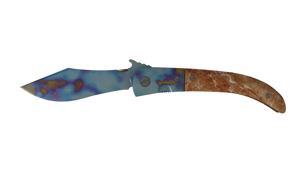 Navaja Knife | Case Hardened seed #612, front