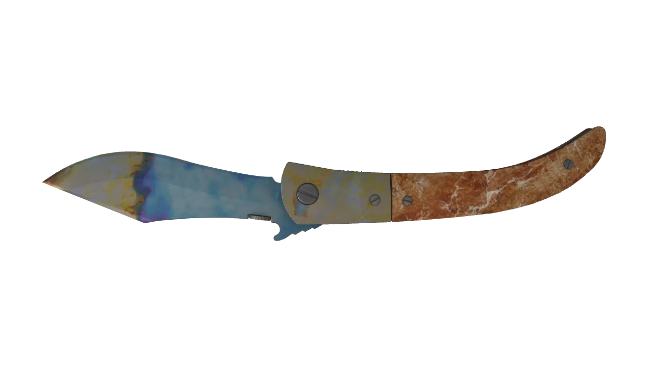 Navaja Knife | Case Hardened seed #630, back