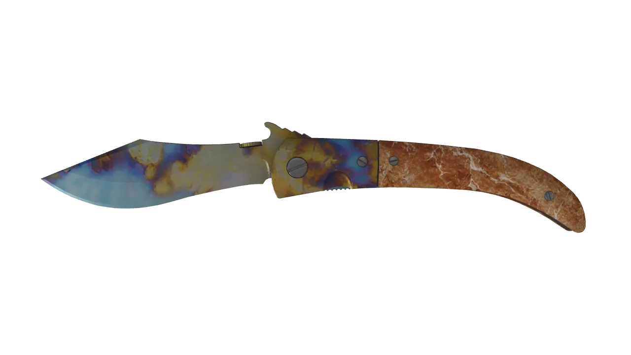 Navaja Knife | Case Hardened seed #632, front