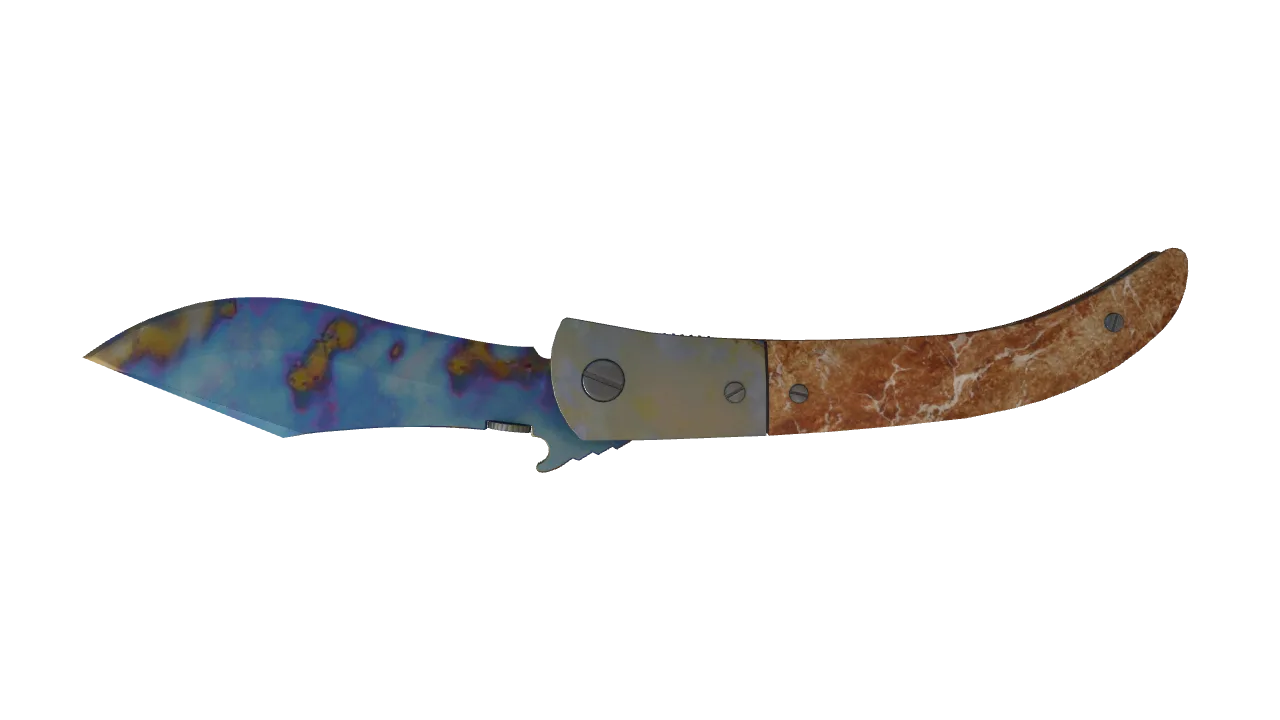 Navaja Knife | Case Hardened seed #635, back